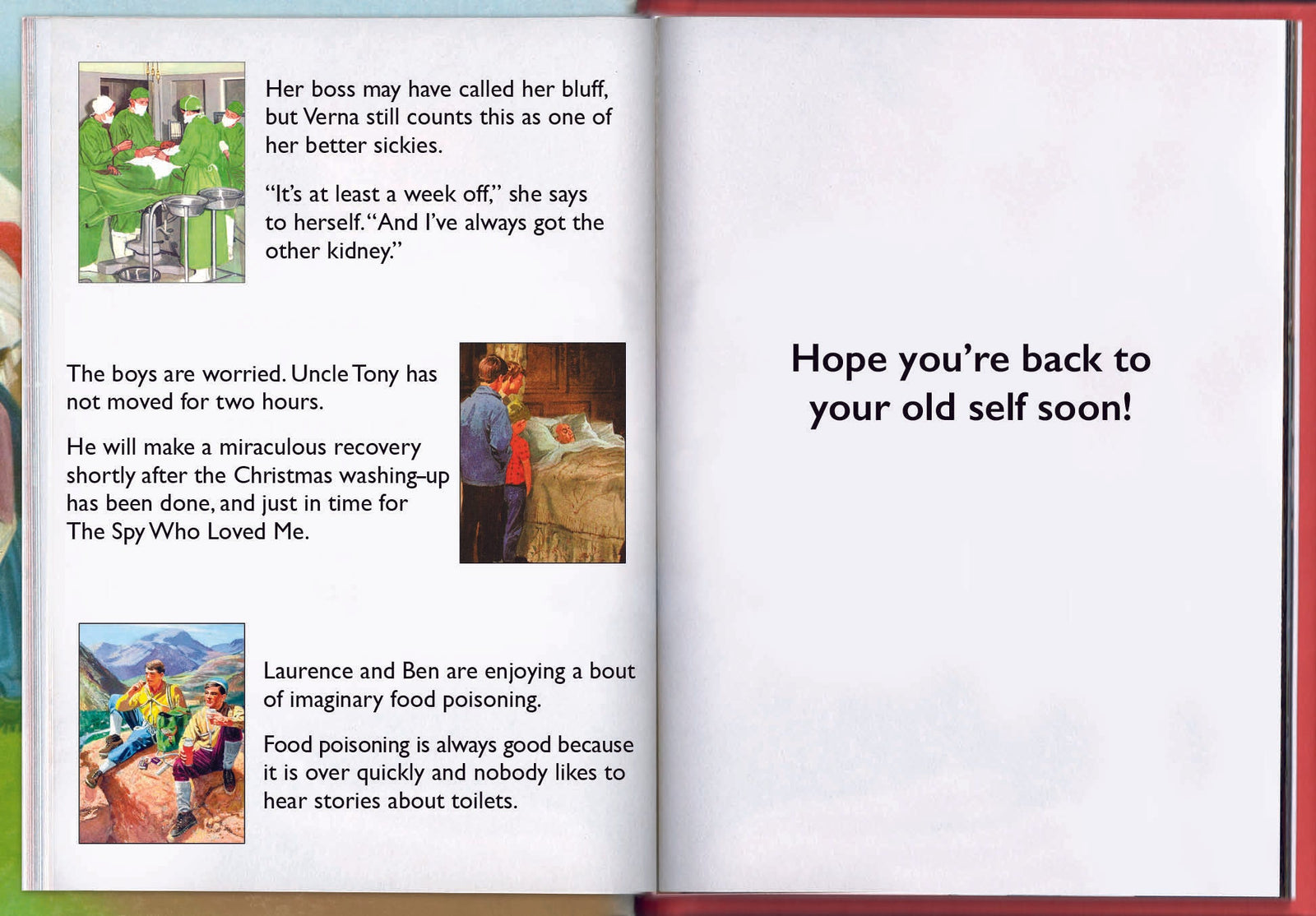 Ladybird Books Get Well Soon' Card Official Product