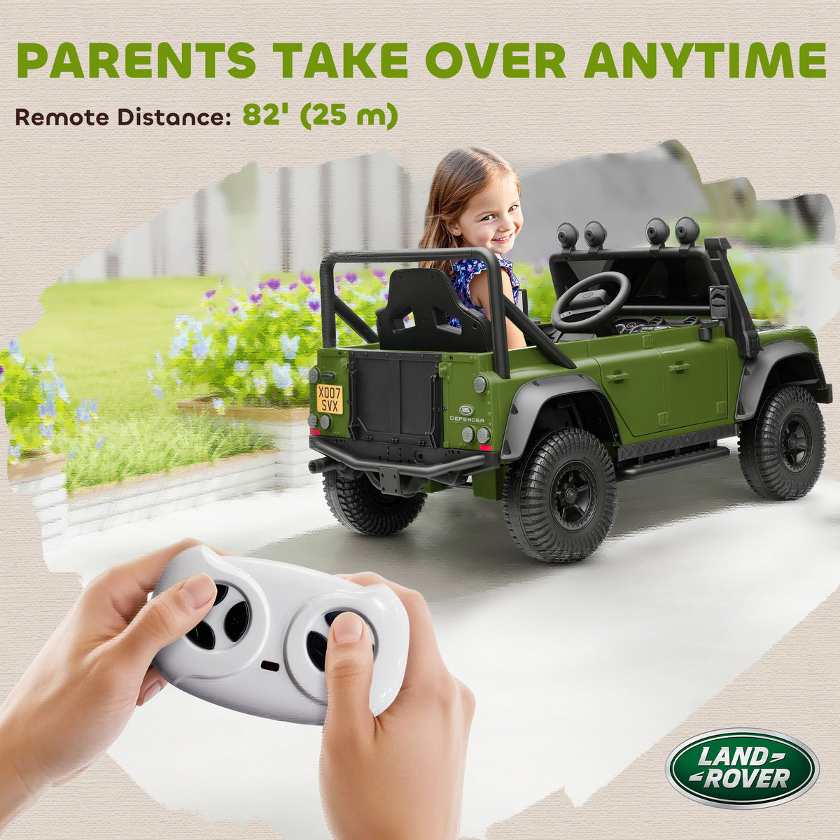 Kids Ride On Car, 12v Battery-powered Electric Car W/ Remote | Green