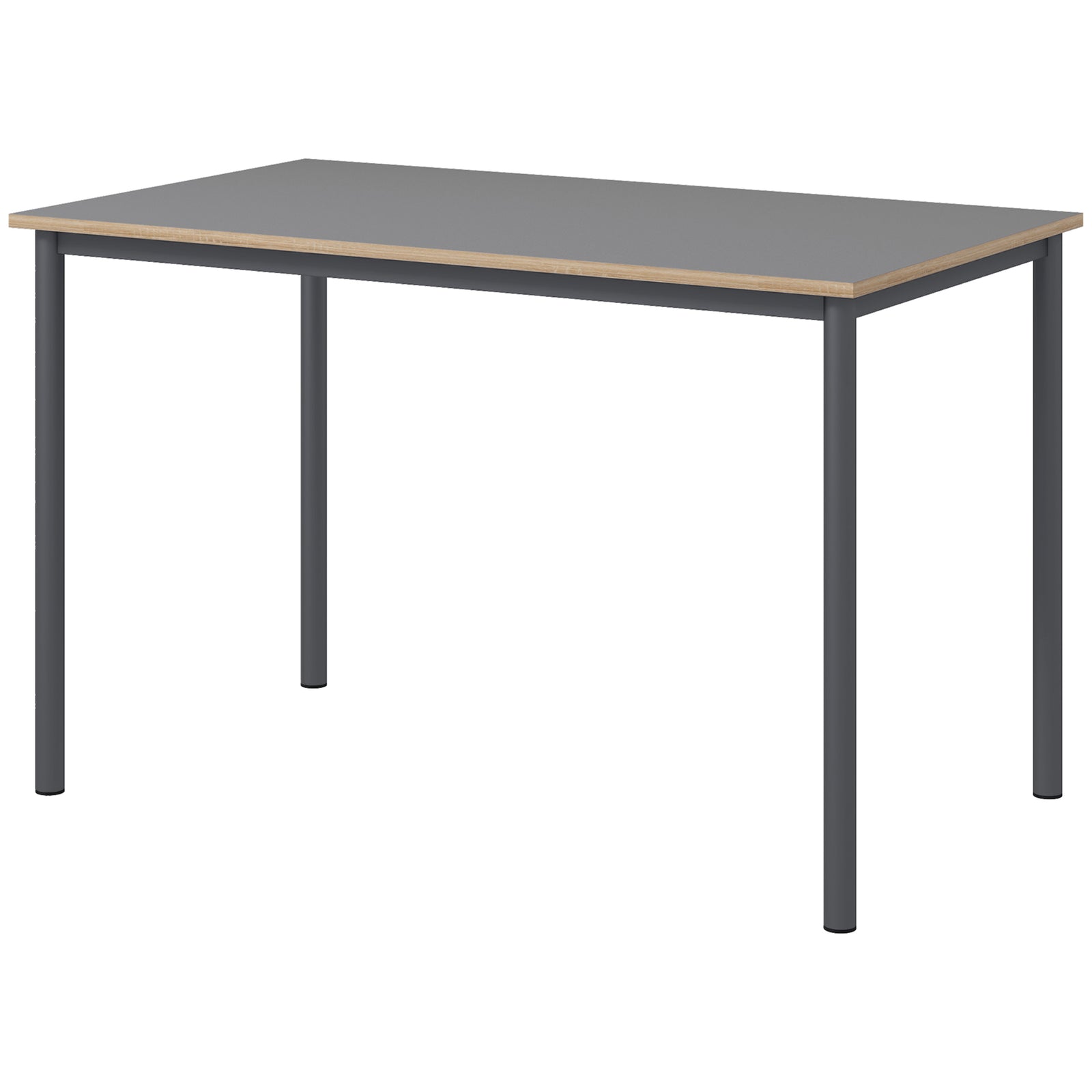 120cm Minimalistic Dining Table, Steel Frame