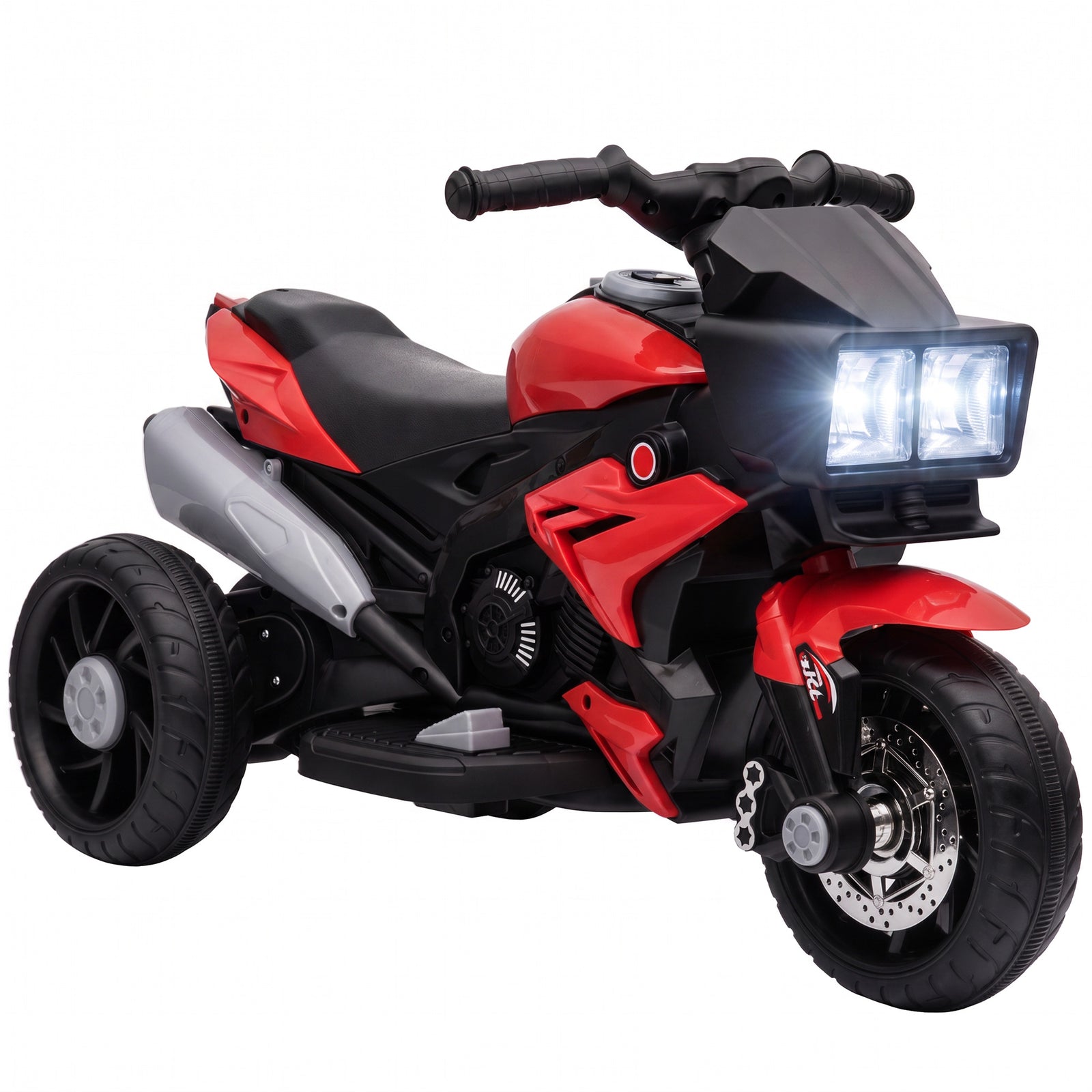 Kids Electric Motorcycle Ride-on Toy W/ High-traction Wheels | Red