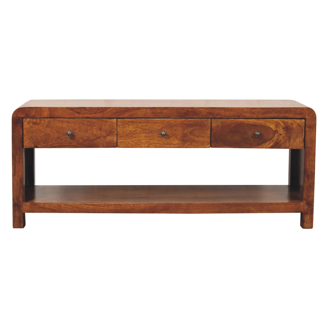 Solid Wood Aspen Media Unit