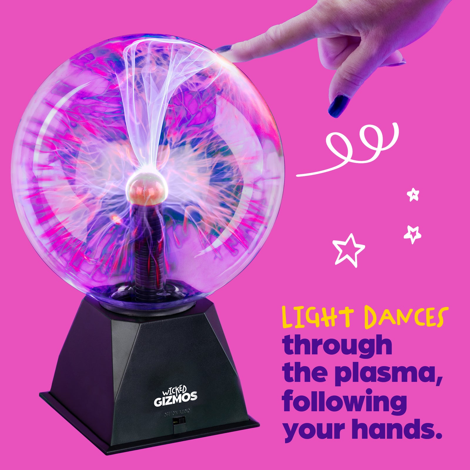 Plasma Ball Lamp 8 Inch Magic Glass Lightning Sphere Gadget