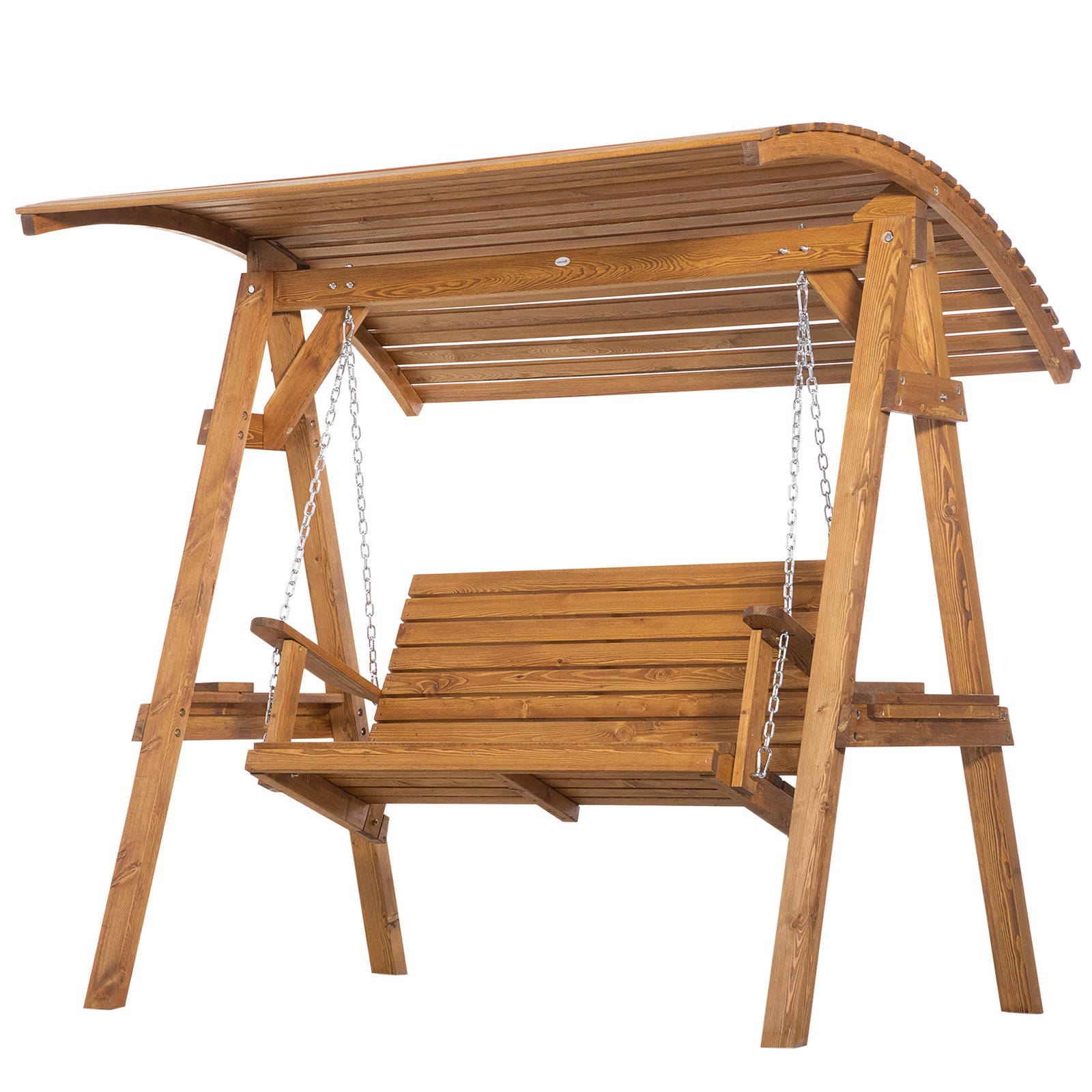 2 Seater Garden Swing Chair Canopy Swing Bench W/ Shade