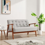 2-seater Sofa With Wooden Frame