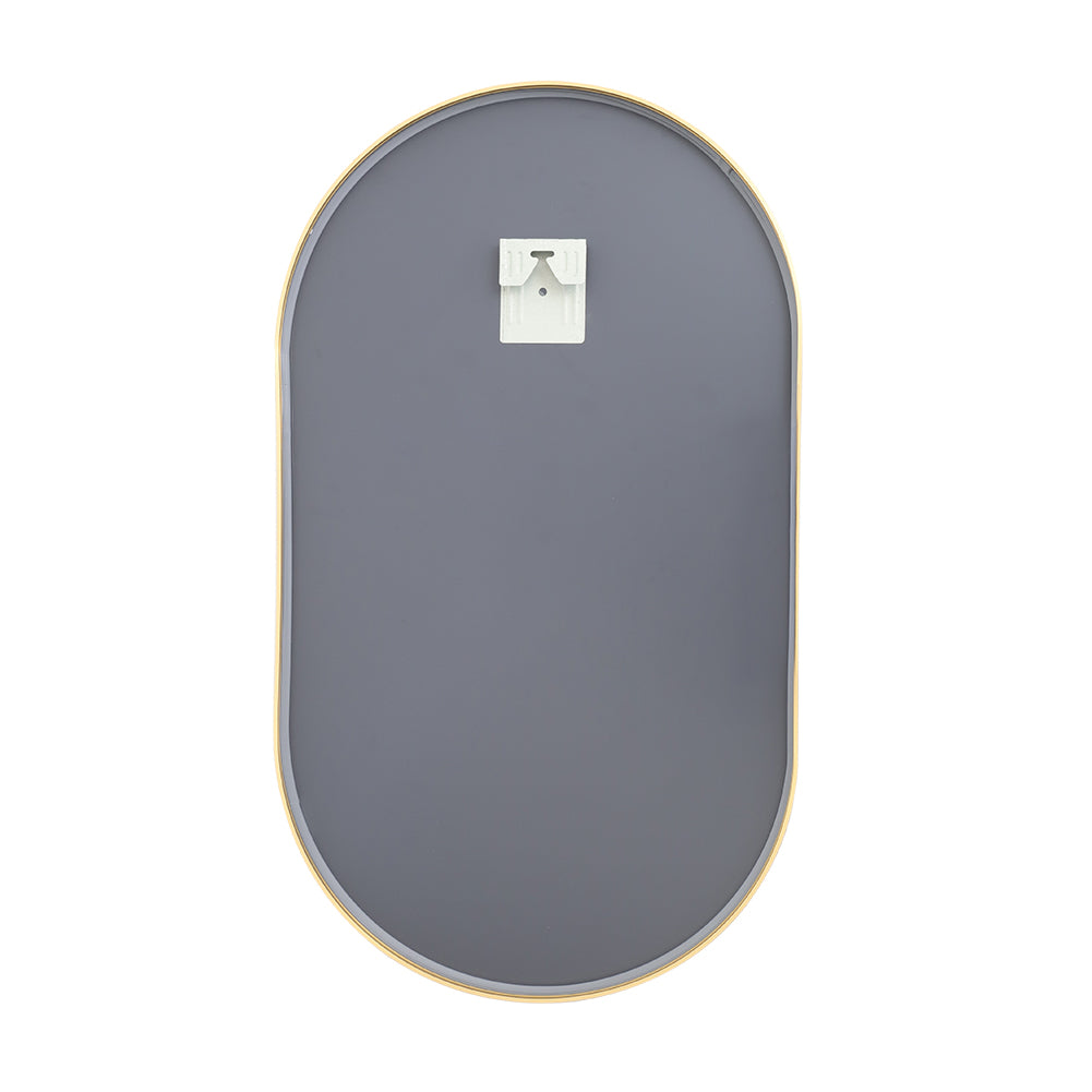 40x70cm Modern Oval Wall Mirror Metal Wall Mirror | Gold