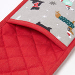 Dog Christmas Double Oven Glove