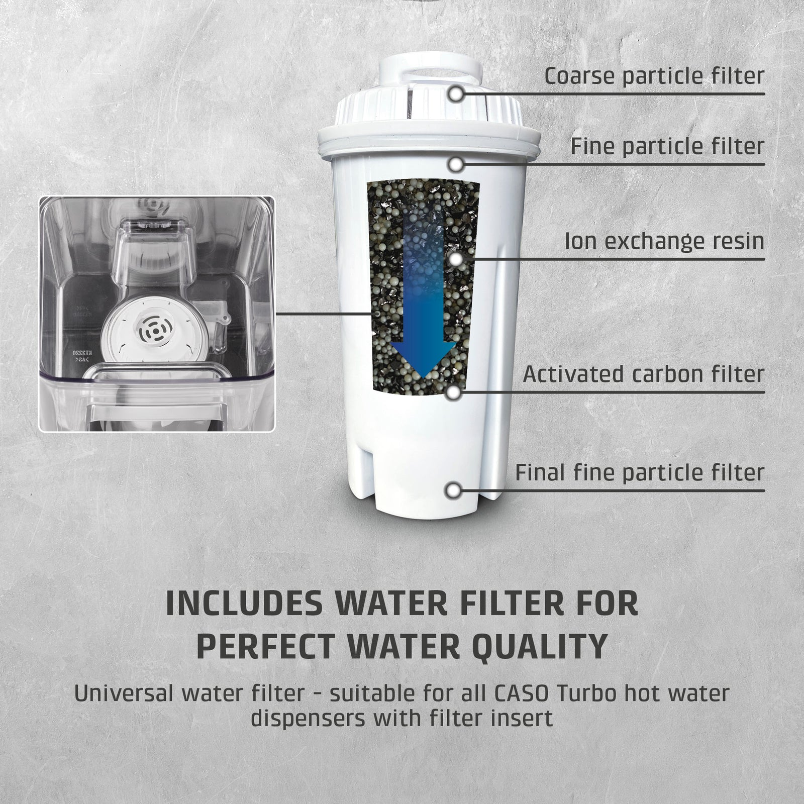 Hw616 Hot Water Dispenser, 2.5l Instant Filtered Boiling Water