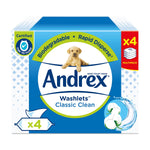 Andrex Washlets Classic Clean Rapid Disperse Biodegradable & Flushable Toilet Wipes