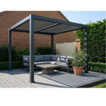 3m X 3m Aluminium Pergola With Manual Louvre Roofing