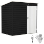6 X 4ft Metal Garden Shed W/ Lockable Door