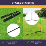 5m Portable Badminton Set With Adjustable Net | Green