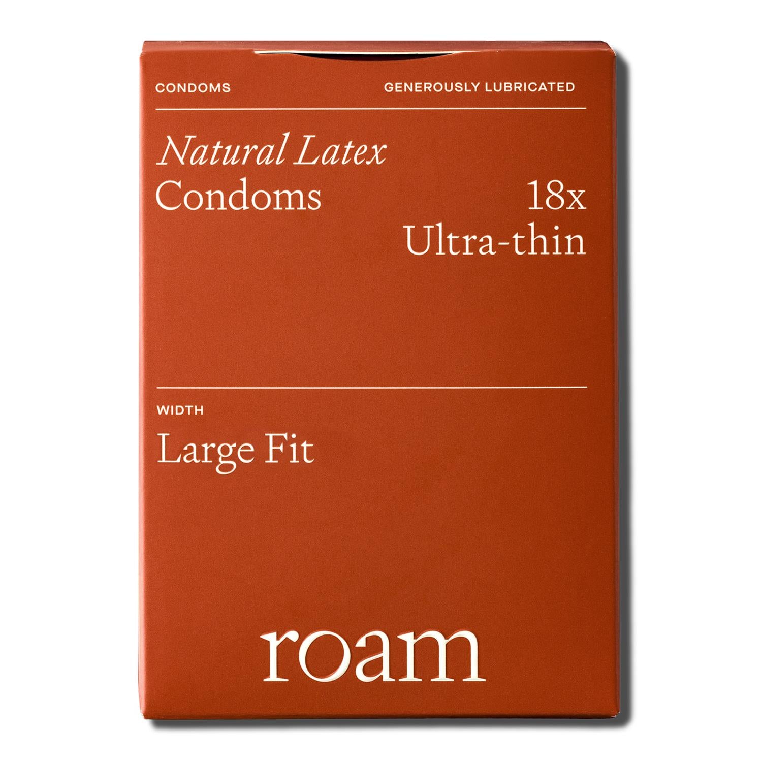 Ultra Thin Condoms For Safer Sex And Contraception Large Fit, 18pcs