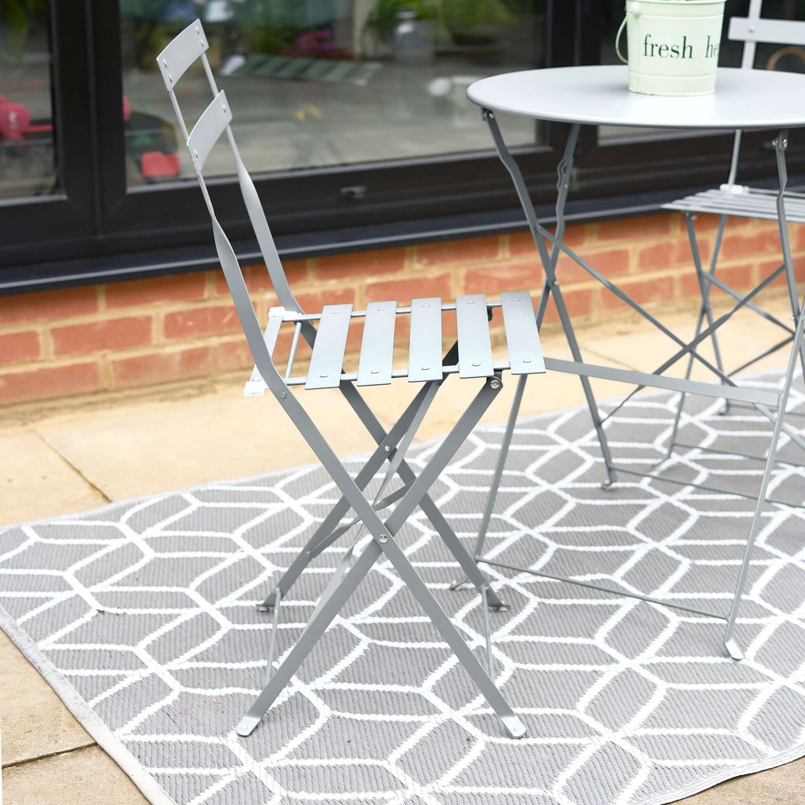 3-piece Metal Garden Bistro Set