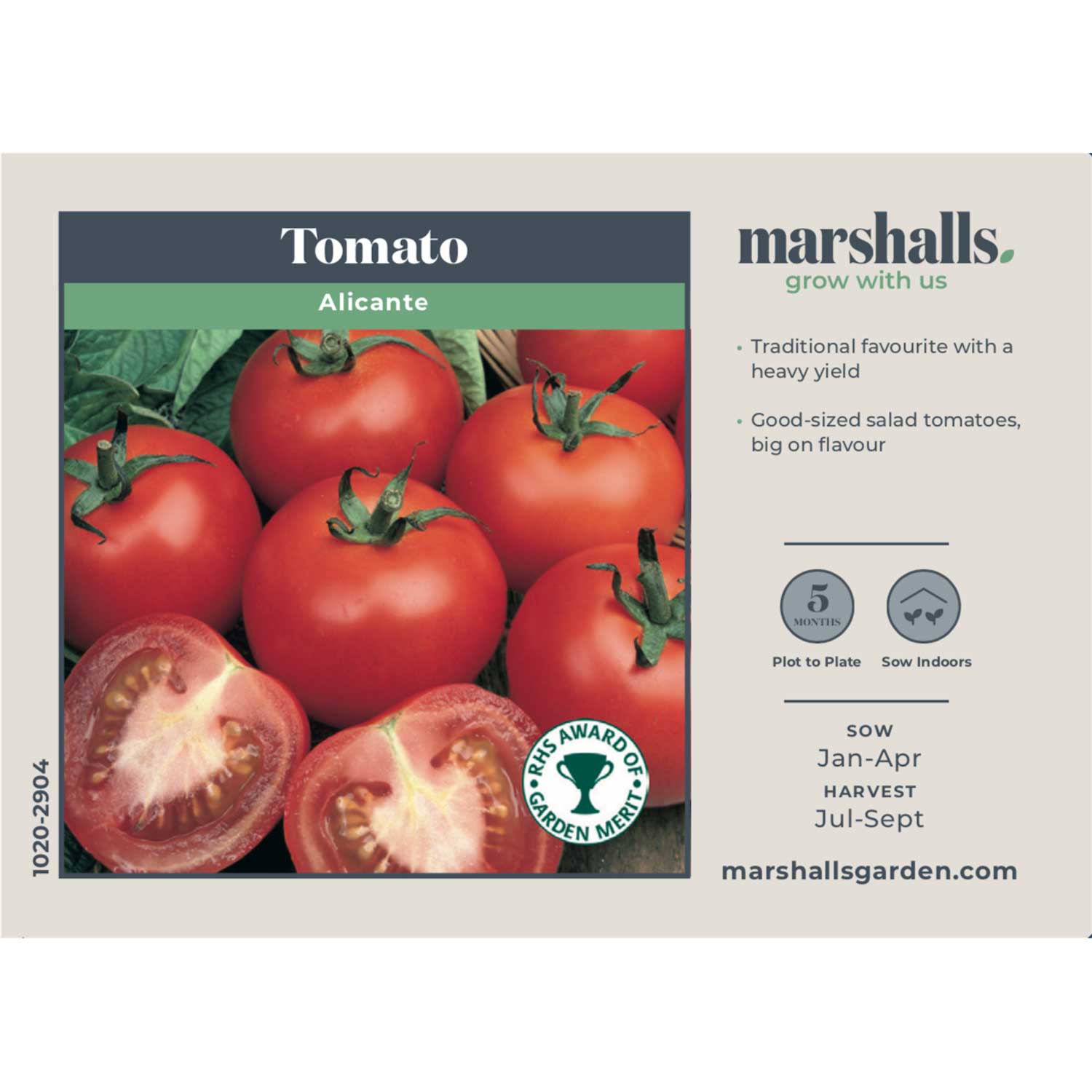 Cordon Tomato Seeds Alicante | Set of 60