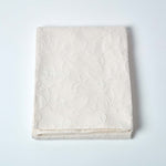 Cotton Rich Floral Metelassé Pattern Bedspread | 260cm x 260cm | Cream