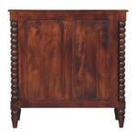 Spindle Winewood Chest,3 Drawers, Brown | 2 | Brown