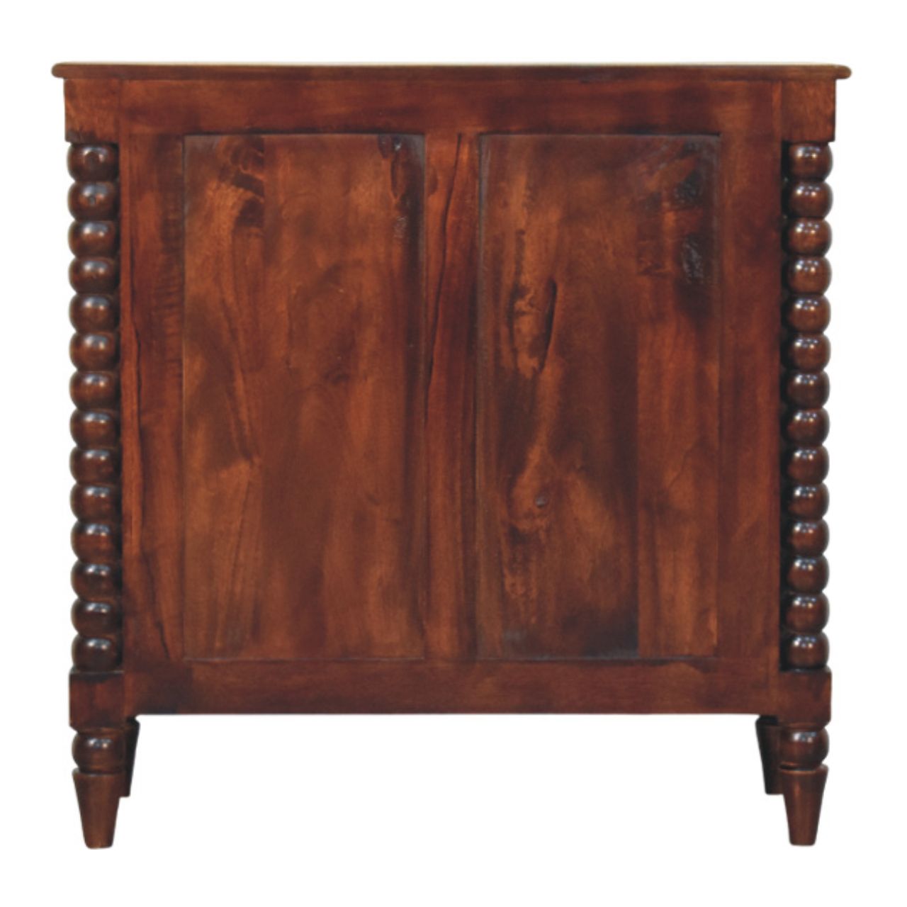 Spindle Winewood Chest,3 Drawers, Brown | 2 | Brown