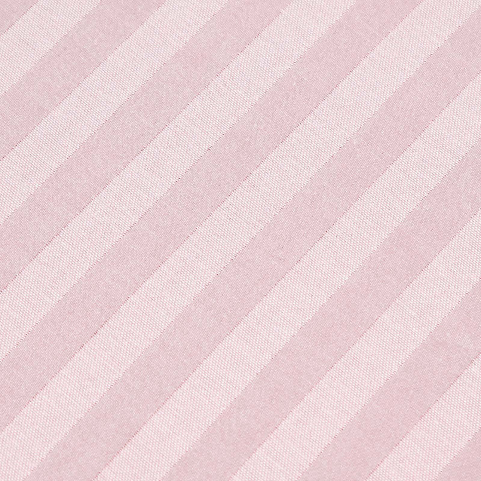 Egyptian Cotton Satin Stripe Flat Sheet 330 Tc | King | Dusky Pink