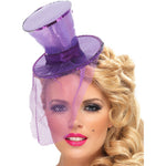 Mini Top Hat On Headband | Purple