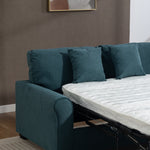 Lewiston Fabric Pull Out Sofabed | Teal
