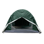 2-person Camping Tent, All-season Outdoor Tent With Aluminium Poles, Mesh Ventilation, Dual Doors, And Groundsheet | Dark Green