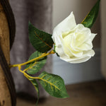 90cm Artificial Rose Tree Fake Decorative Plant | Set of 2 | White