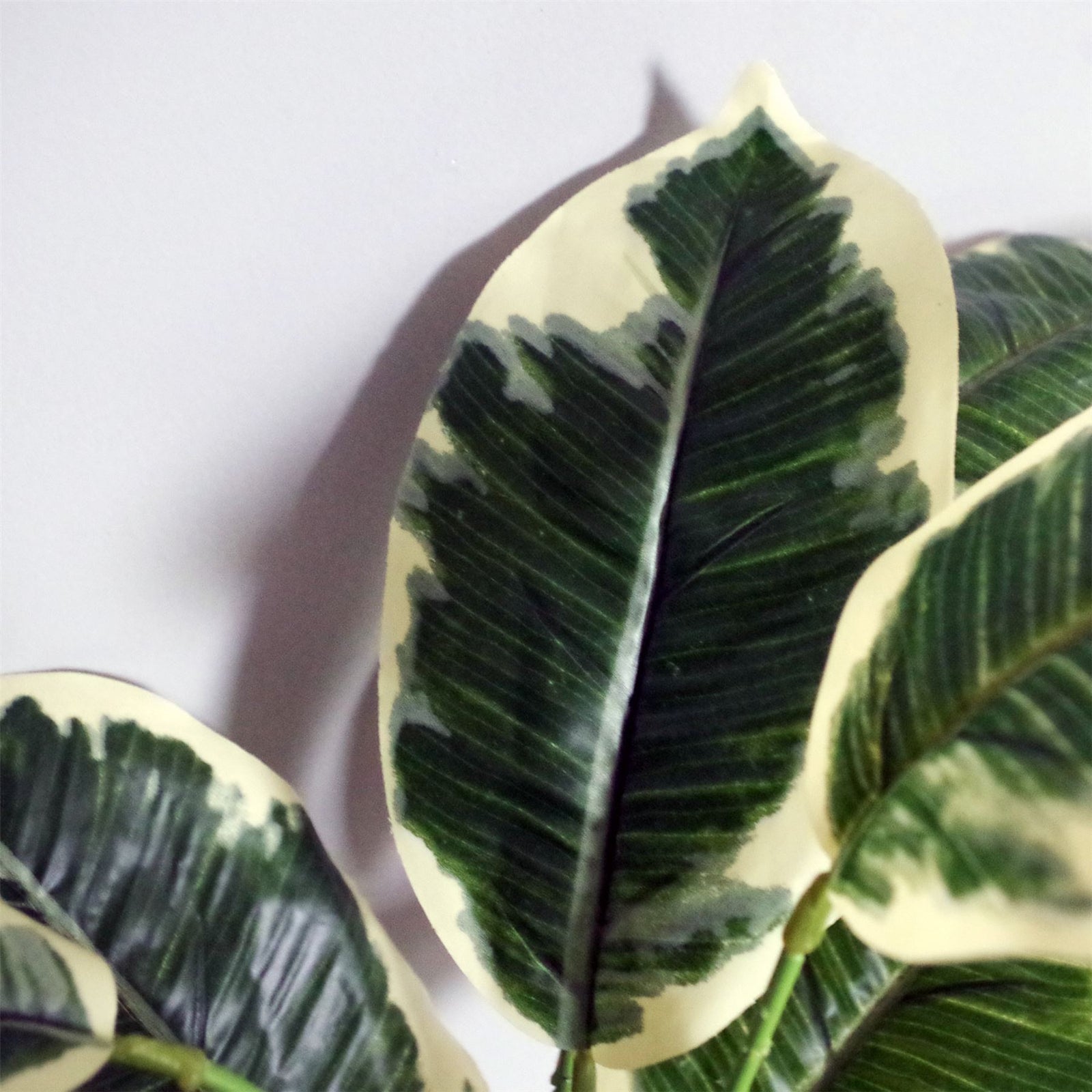40cm Artificial Pothos Plant Variegated Shrub With Planter
