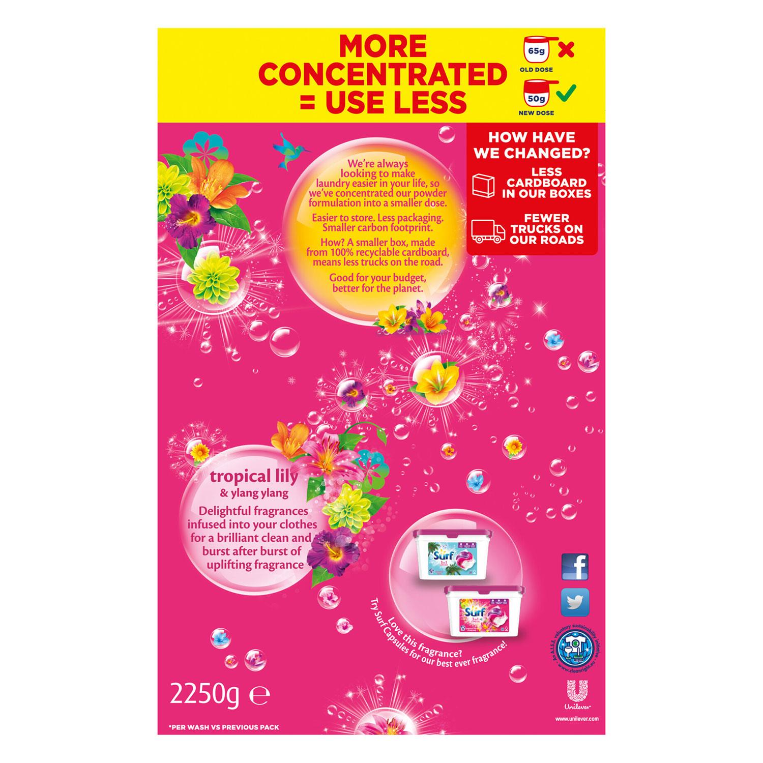 Tropical Lily & Ylang-ylang Laundry Powder 2.25kg | Set of 2