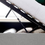 Wilson Fabric Ottoman Bed | Double | Grey