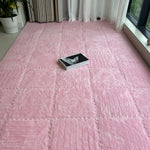 12pcs Interlocking Foam Play Mats For Kids – Soft, 30cm X 30cm Puzzle Floor Tiles | Pink