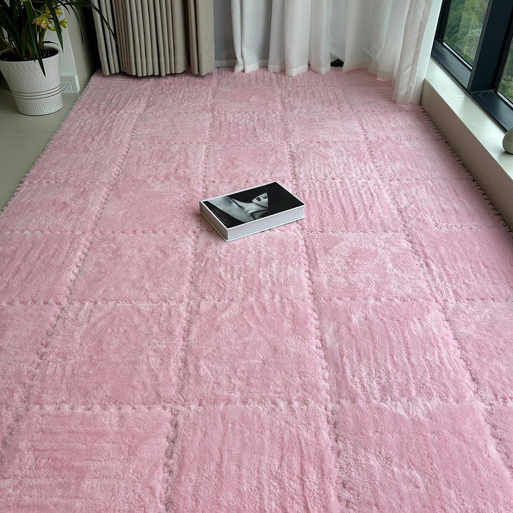 12pcs Interlocking Foam Play Mats For Kids – Soft, 30cm X 30cm Puzzle Floor Tiles | Pink