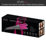 Volume Wave Corded Hair Waver Tool With 4 Heat Setting & Sizes Options
