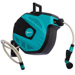15m Garden Auto Hose Reel Wall Mounted | Blue