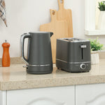 1.7l 3000w Fast Boil Electric Kettle And 2 Slice Toaster Set