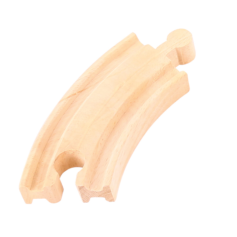 4 Short Curve Track Pieces for Wooden Train Sets