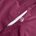 Egyptian Cotton Duvet Cover With Pillowcase, 200 Tc | King | Plum