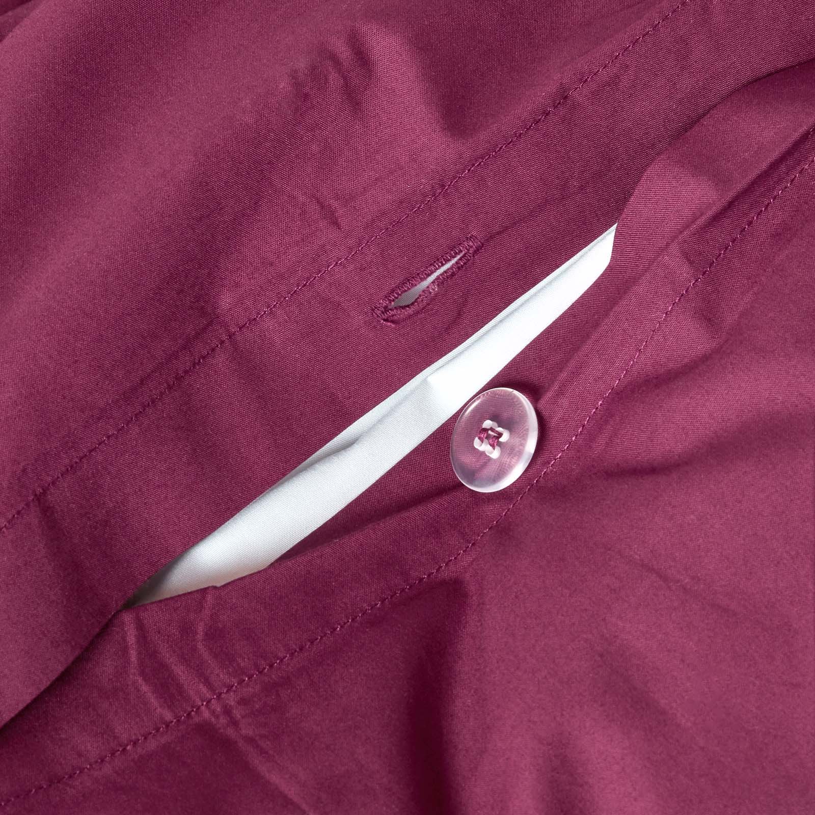 Egyptian Cotton Duvet Cover With Pillowcase, 200 Tc | King | Plum