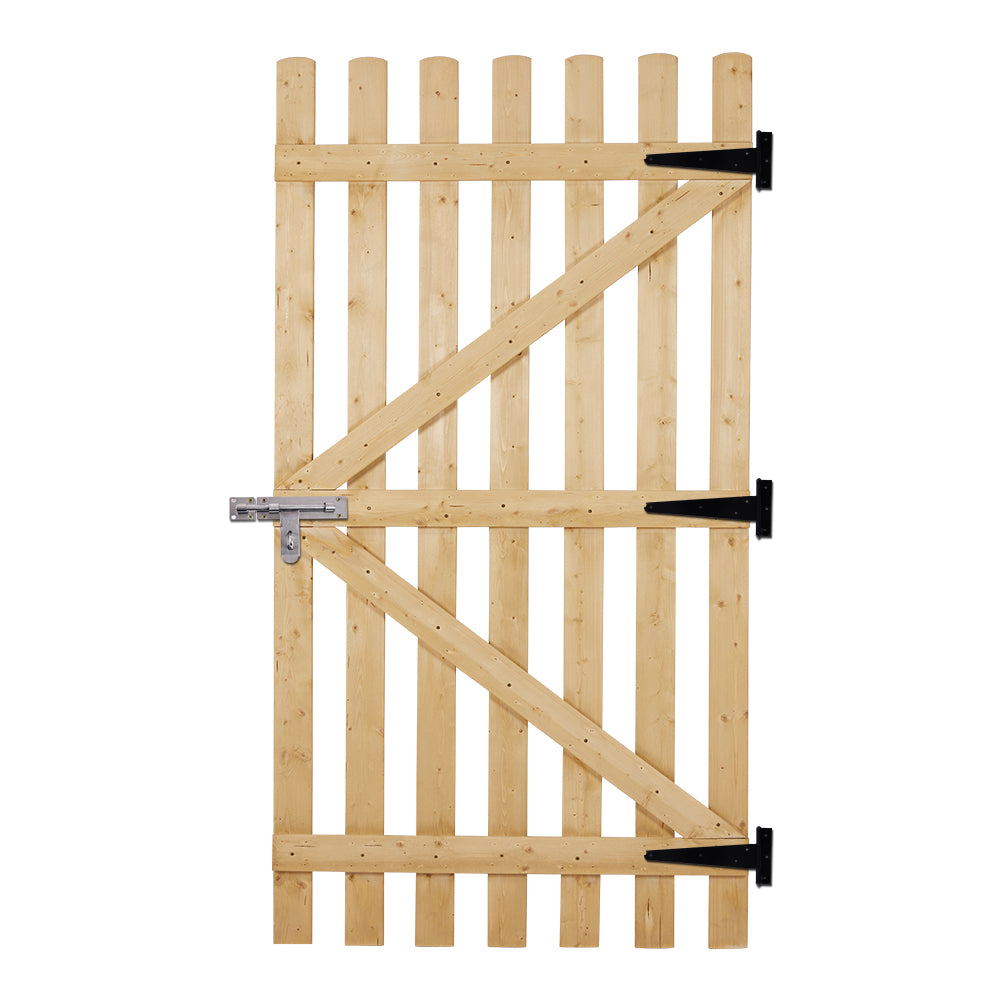90cm W X 90/150/180cm H Garden Wood Fence Gate With Latch | 150cm