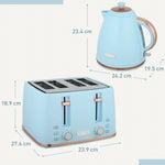 1.7l Kettle Set With Crumb Tray | Blue