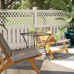 60 Cm Square Metal Table Outdoor Bistro Table Coffee Desk