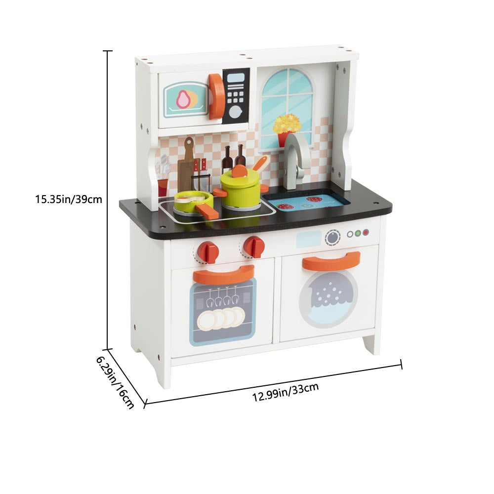 Wooden Mini Kitchen Playset For Kids