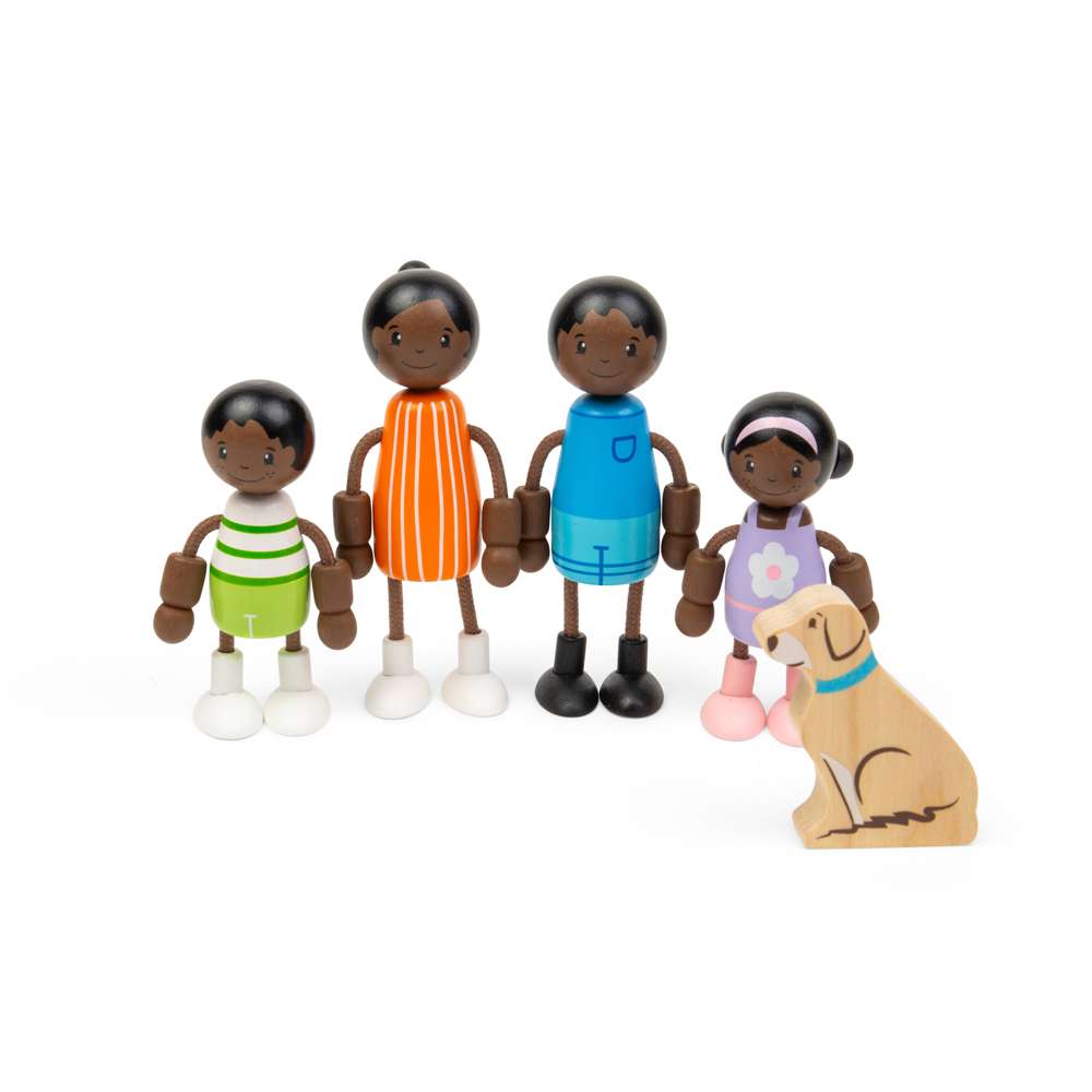 Tidlo Black Family Dolls