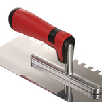 Serrated Design Stainless Steel Concrete Trowel For Tiling Installation