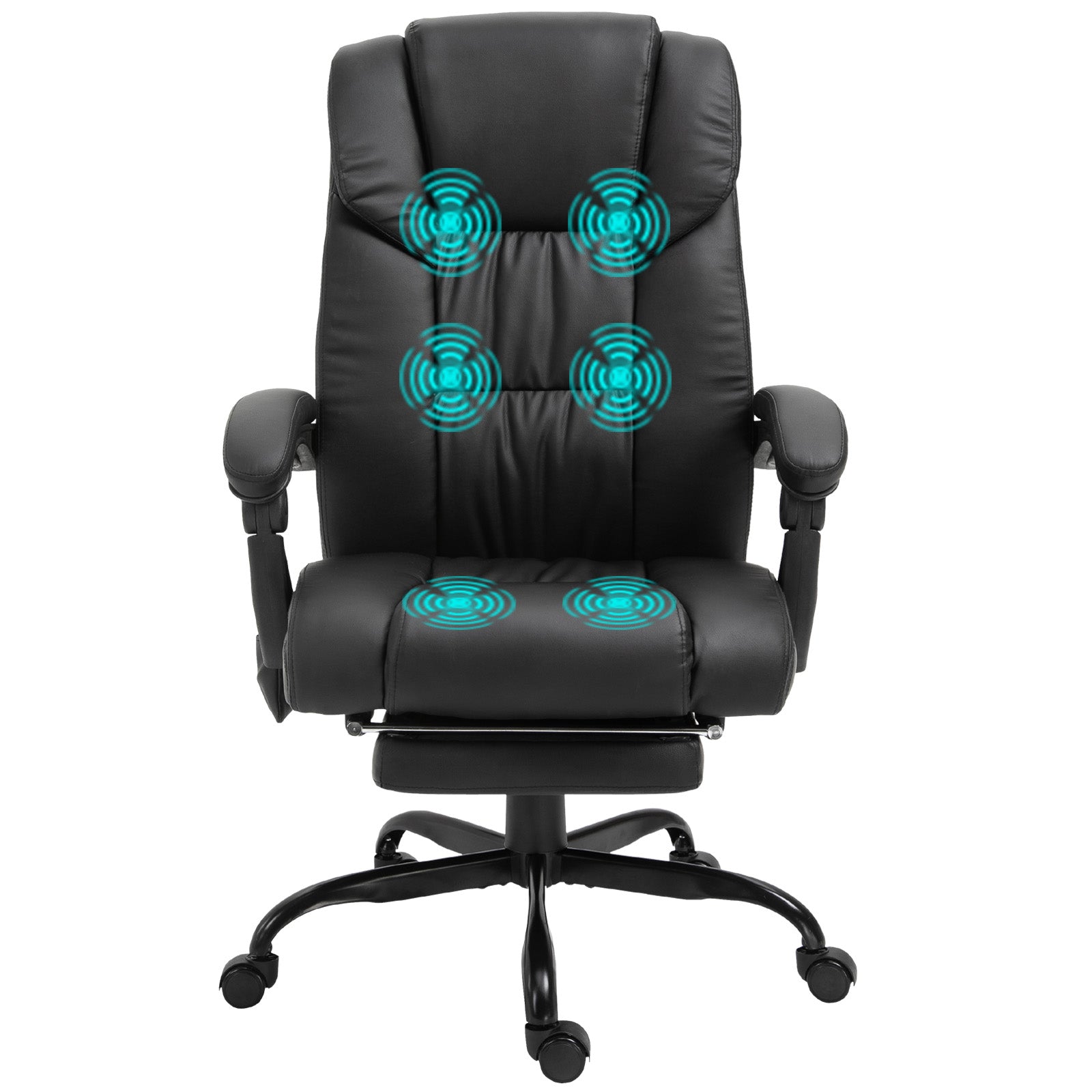 Pu Leather Massage Office Chair 6 Vibration