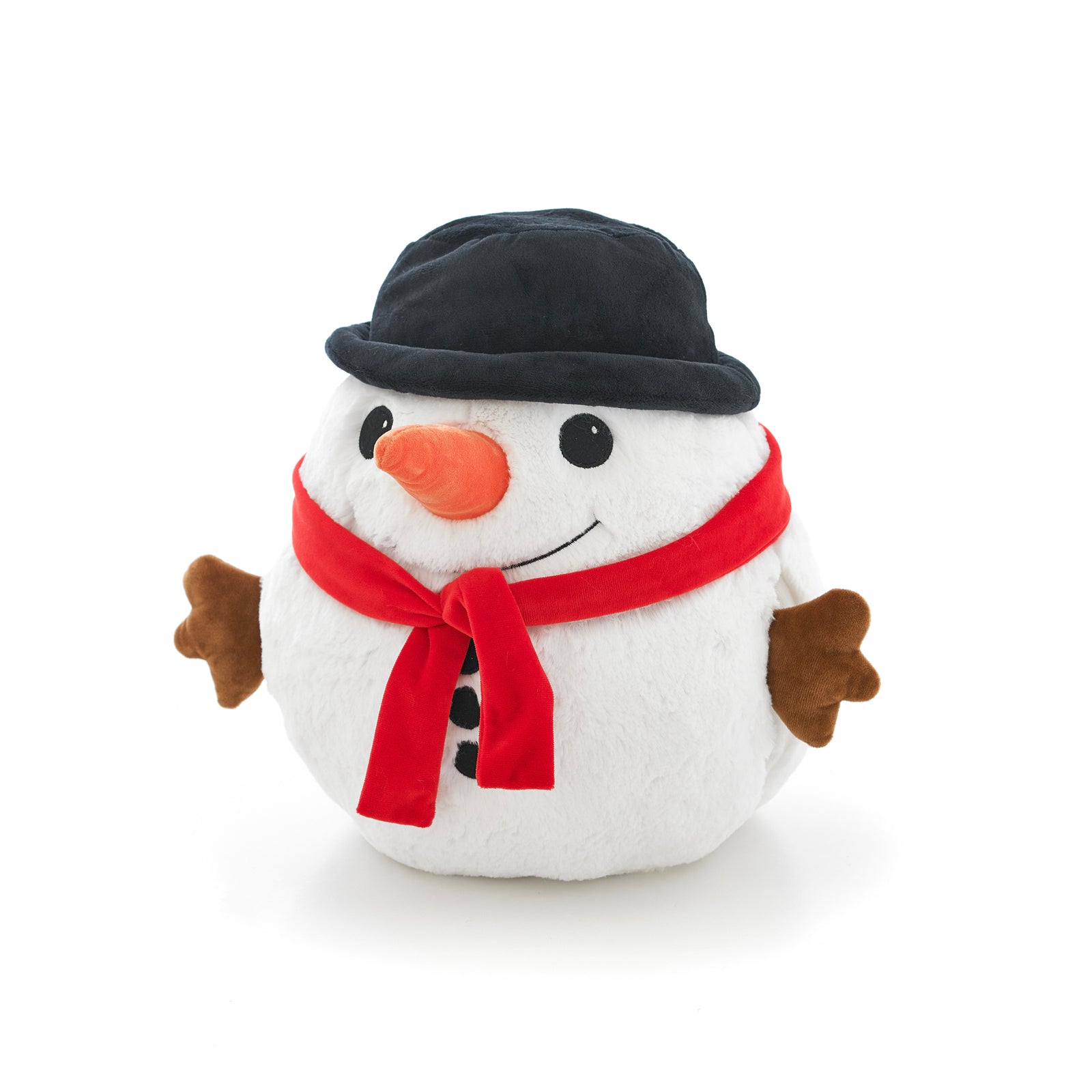 Soft Giant Handwarmer Cozy Plush Snowman | 30cm x 30cm | White