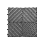 Heavy Duty Vented Garage Interlocking Floor Tiles | Grey