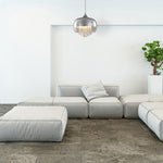 Luna Pendant 21cm 1xe14 Designer Light Crafted From A Chrome Fitting And Glass Shades With Suspended Crystals