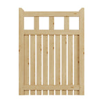 90/120cm Wx120cm H Outdoor Wooden Garden Gate Fence Door | 90cm | Natural