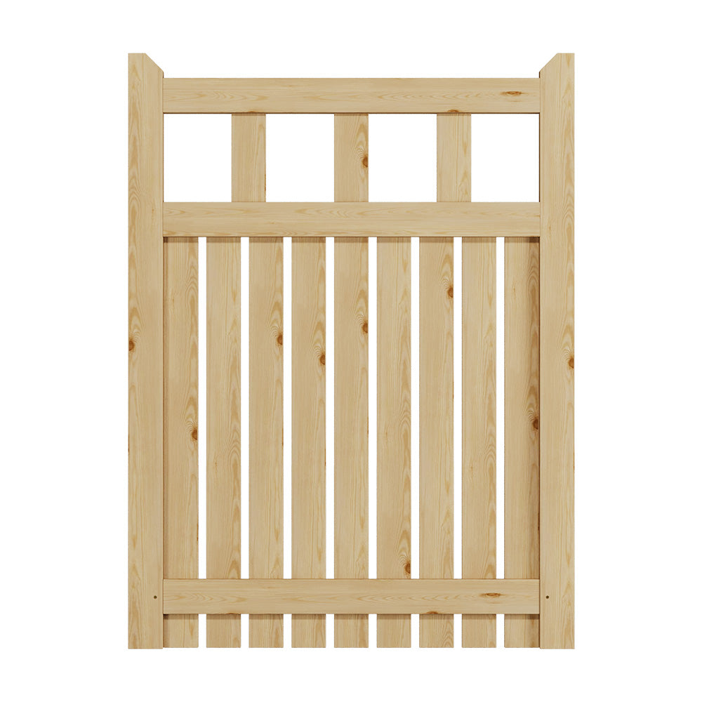 90/120cm Wx120cm H Outdoor Wooden Garden Gate Fence Door | 90cm | Natural