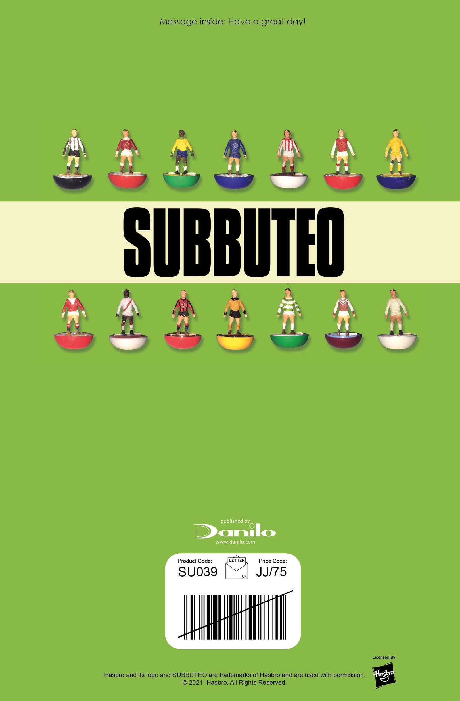 Subbuteo Football Birthday Card Official Product